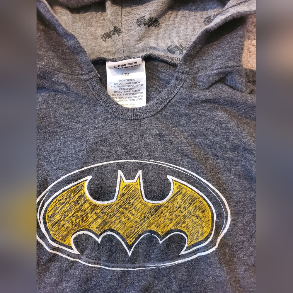 Batman Baby Hoodie and Joggers Set - Gray - Picture 2 of 3
